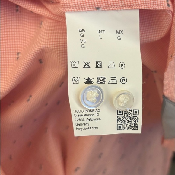 Boss by Hugo Boss Slim Fit 100% Cotton Button Down, Size L - Picture 7 of 11